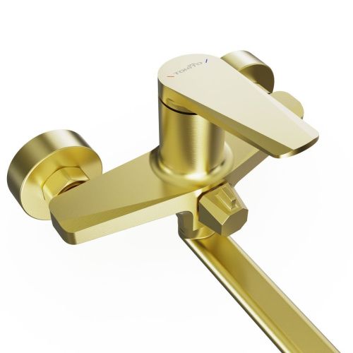 Смеситель для ванны Tokito KIN TOK-KIN-1015 настенный золото - фото 3