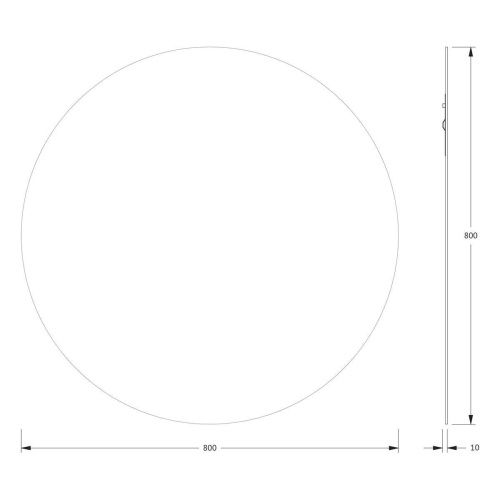 Зеркало Evoform Primary BY 0044 80х80 подвесное - фото 2