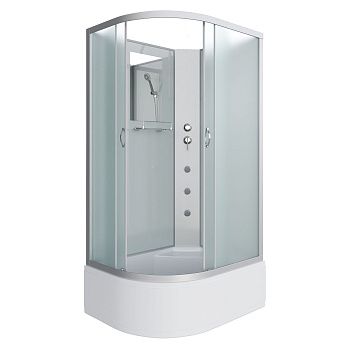 Душевая кабина Niagara Classic 23101424RBKG 120х80 асимметричная без крыши ориентация правая