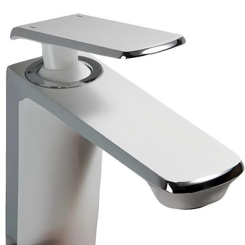 Смеситель Haiba HB548-8 HB10548-8 на раковину белый/хром - фото 3