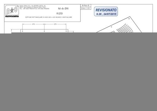 Верхний душ Graffio KI201/CR хром - фото 2