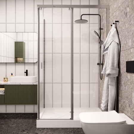 Душевой уголок Cerutti SPA MARBELLA 120 R 120х80 стекло прозрачное профиль хром без поддона