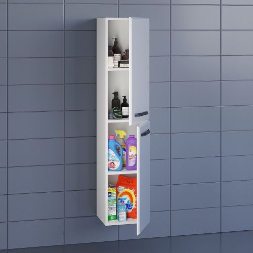 Шкаф-пенал Uperwood Foster 291020526 40х160 подвесной цвет белый - фото 5