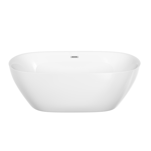 Ванна акриловая Sancos Fusion FB03 170х80 отдельностоящая овальная с каркасом - фото 2