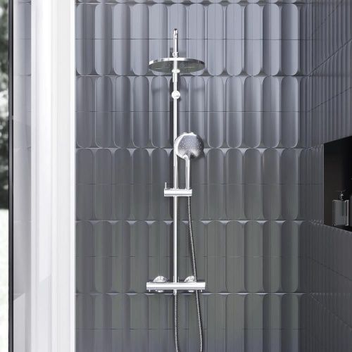 Душевая стойка Damixa Jupiter 977800000 настенная цвет хром - фото 4