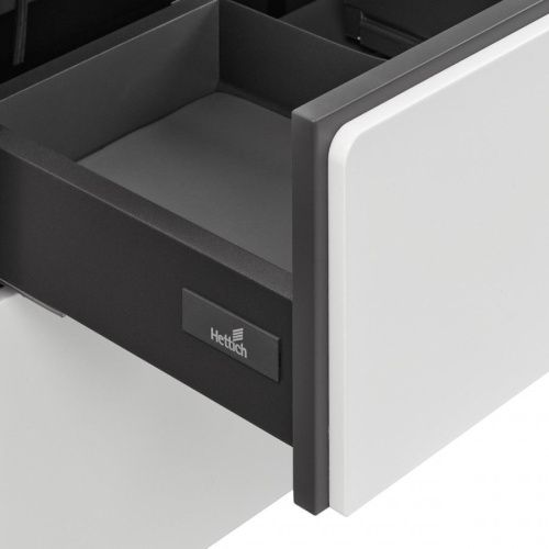 Тумба под раковину Roca Ronda ZRU9302964 70х40 подвесная цвет белый/серый - фото 5