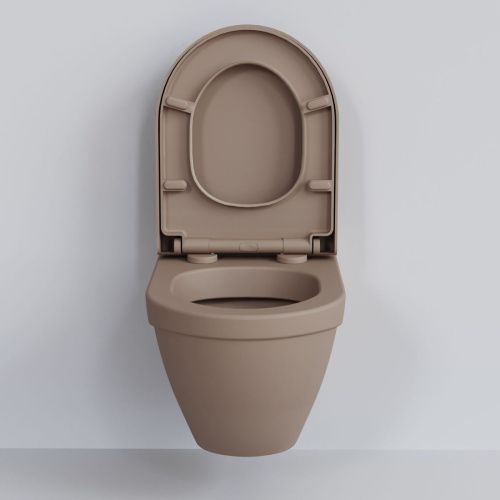 Чаша унитаза подвесная Ambassador Nord 133T20501 цвет темно-бежевый без сиденья - фото 3