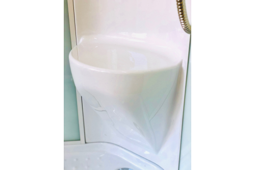 Душевая кабина Royal Bath НК RB100HK7-WT 100х100 четверть круга с крышей ориентация универсальная - фото 3