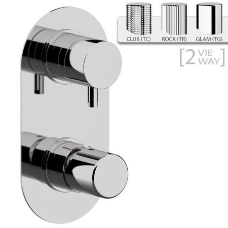 Смеситель для душа Daniel Trilogy TG612D2KBDP встраиваемый в стену золото