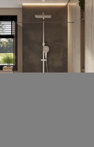 Душевая перегородка Allen Brau Infinity 3.21008.BA.T 90х200 стекло тонированное профиль серебро - фото 3