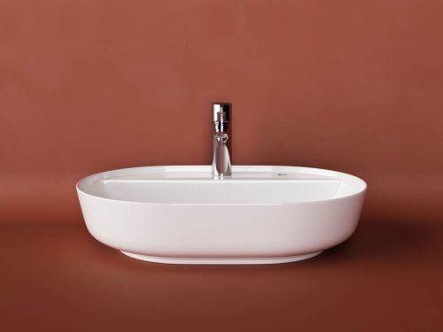 Раковина из сантехнического фарфора Ceramica Nova MODO CN2004 60х50 накладная цвет белый 1 отверстие под смеситель - фото 5