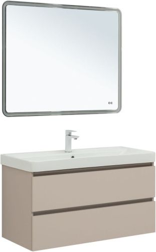 Тумба под раковину Aquanet Вега 2.0 00337939 100х50 подвесная цвет бежевый - фото 5