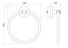 Полотенцедержатель Aquatek ЕВРОПА AQ4112BGM