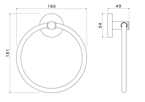 Полотенцедержатель Aquatek ЕВРОПА AQ4112BGM - фото 2