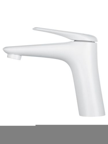 Смеситель Wonzon & Woghand WW-A41222-MW на раковину белый - фото 2