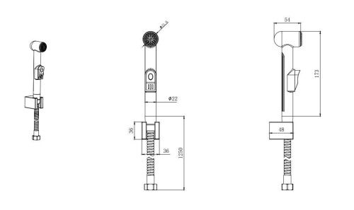 Гигиенический душ Aquatek AQ2050MB черный - фото 4