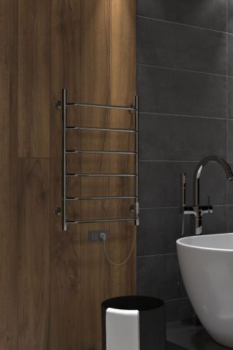 Полотенцесушитель электрический Indigo Roof Lux LCRLE80-50Rt 55х80 хром - фото 3