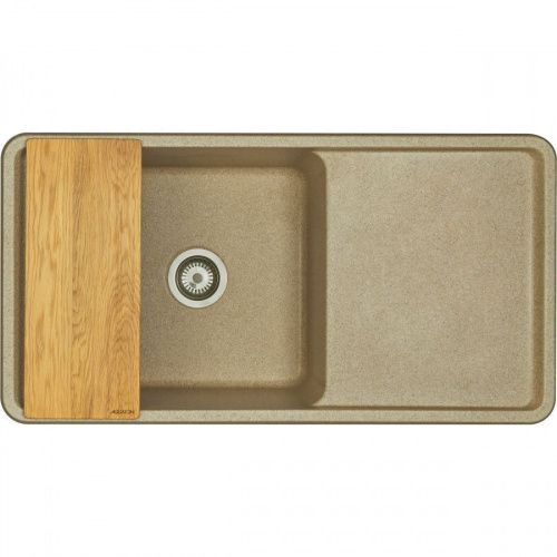 Кухонная мойка Aquaton Беллис 1A725132BS220 95х50 цвет бежевый - фото 3