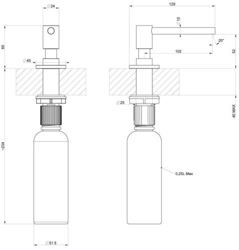 Дозатор для жидкого мыла Gessi  29660/727 - фото 2