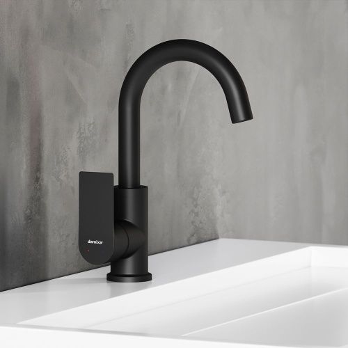 Смеситель Damixa Apollo 470220300 на раковину черный - фото 3