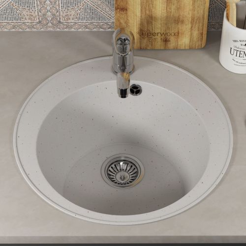 Кухонная мойка Uperwood ECON UPD-405 4910201227 50х50 цвет белый поверхность матовая - фото 3