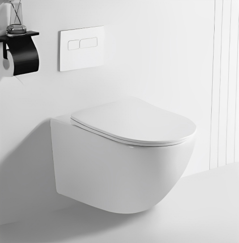 Унитаз подвесной Cerutti SPA CT7183 белый с сиденьем микролифт безободковый каскадный смыв - фото 5