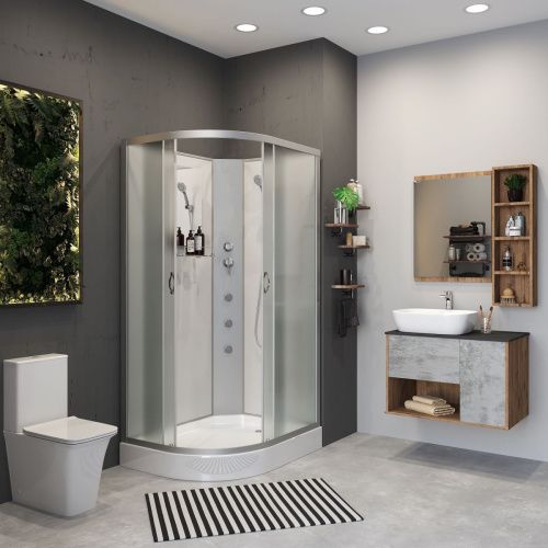 Душевая кабина Niagara Classic 33121423RBKG 120х80 асимметричная без крыши ориентация правая - фото 3