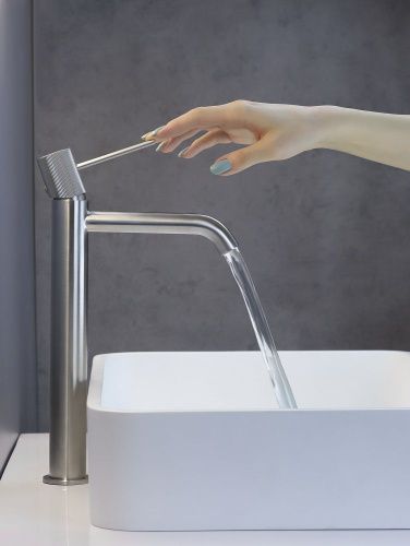 Смеситель для раковины AltroBagno Bilancia AltroBagnoBilancia010225Ni на столешницу никель - фото 4