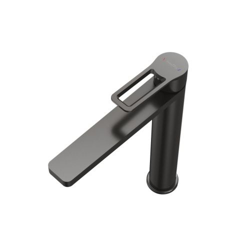 Смеситель Tokito KOBE TOK-KOB-1012 на раковину вороненая сталь - фото 2