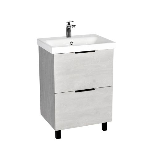 Тумба под раковину Viant Берлин VBER60MDC-T2Y 60х40 напольная цвет серый