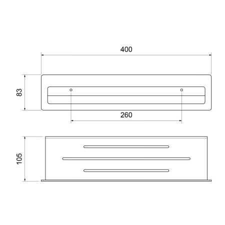 Полка в ванную комнату Timo Luiro 18580/18