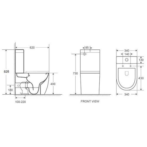 Унитаз напольный с бачком WeltWasser WW MERZBACH 011 GL-WT (10000012089) белый с сиденьем микролифт безободковый смыв торнадо - фото 2