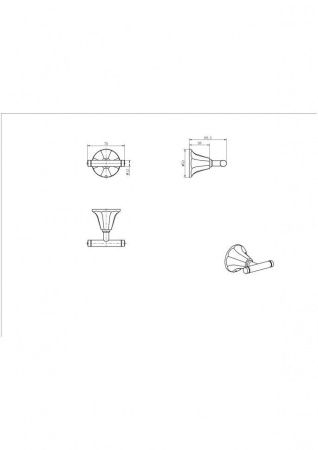 Крючок CeramaLux Biatrichi 73001-1