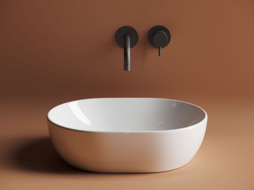 Раковина из сантехнического фарфора Ceramica Nova ELEMENT CN6019 50х40 накладная цвет белый - фото 3