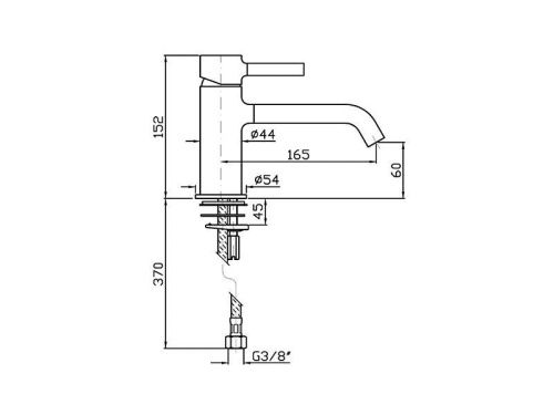 Смеситель ZUCCHETTI ZP6592 на раковину хром - фото 2