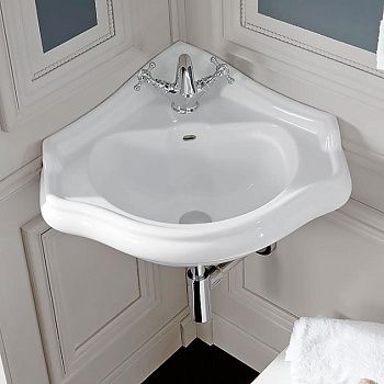 Раковина из сантехнического фарфора Kerasan Retro 103201*1 60х60 подвесная цвет белый 1 отверстие под смеситель