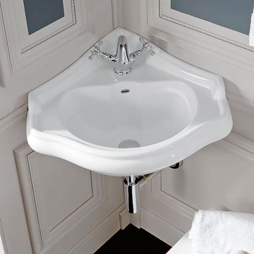 Раковина из сантехнического фарфора Kerasan Retro 103201*1 60х60 подвесная цвет белый 1 отверстие под смеситель