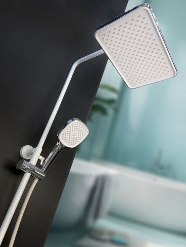 Душевая стойка AltroBagno Diretto AltroBagnoDirertto030413Bi настенная цвет белый - фото 5