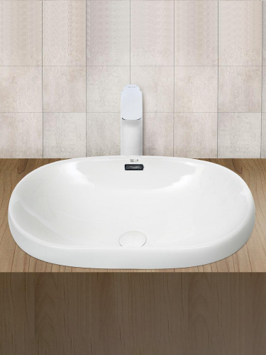 Раковина из сантехнического фаянса WeltWasser WW SK 10000004608 40 см встраиваемая цвет белый 1 отверстие под смеситель - фото 2