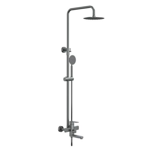 Душевая стойка Knotlor SS-10 настенная цвет нержавеющая сталь - фото 2