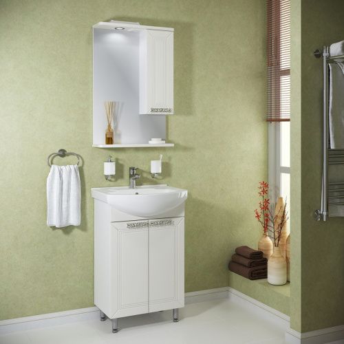 Зеркало-шкаф Runo МОНРО 00-00000459 50х80 подвесной цвет белый - фото 3