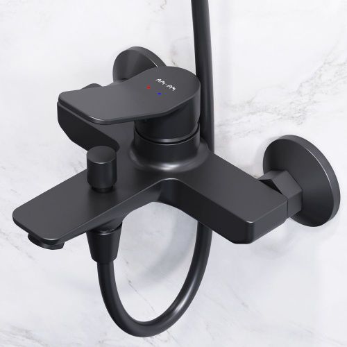 Душевая стойка Am.Pm X-Joy F42885A14 настенная цвет черный - фото 4