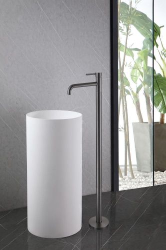 Смеситель Abber Wasser Kreis AF8140NG напольный никель - фото 2