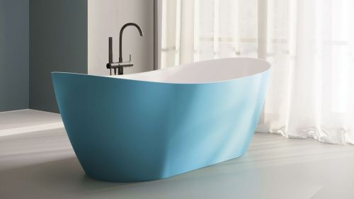 Ванна из искусственного камня Zenon Powell 4000.000.000.000.29549 180х80 отдельностоящая овальная - фото 5