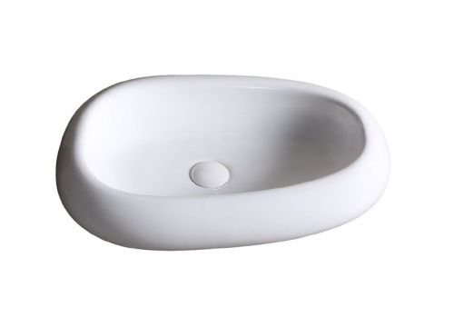 Раковина из сантехнического фарфора Cerutti SPA CR7041B 60х40 накладная цвет белый без отверстий под смеситель - фото 3