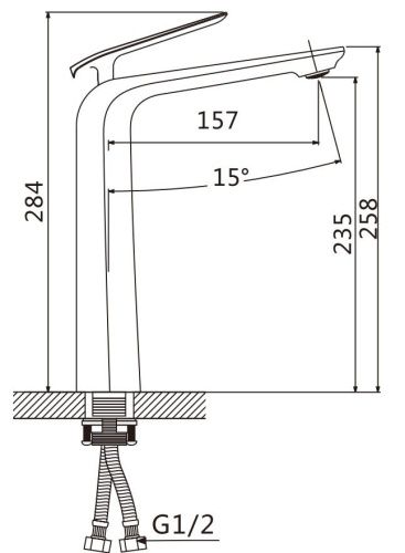 Смеситель Savol S-JD9111A на раковину хром - фото 2