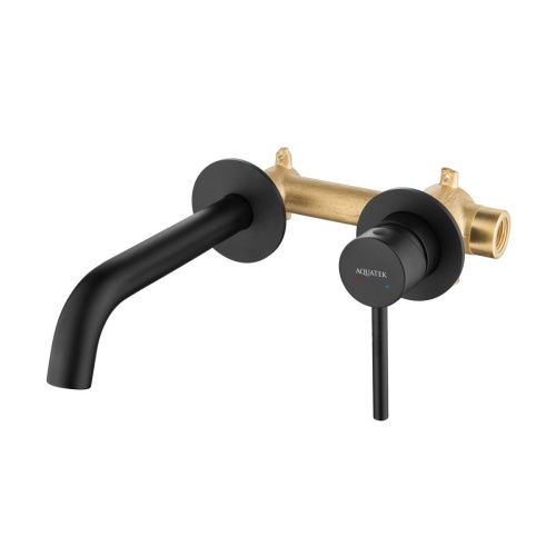 Смеситель Aquatek ЕВРОПА AQ1313MB встраиваемый в стену черный - фото 3