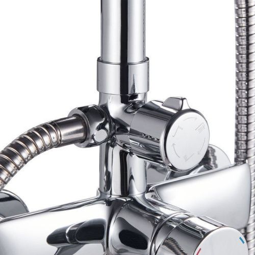 Душевая стойка Milardo Stripe STRSB1FM06 настенная цвет хром - фото 3