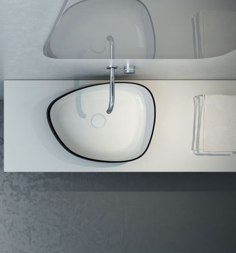 Раковина керамическая Olympia Metamorfosi MET4255001 60х40 накладная цвет белый - фото 3