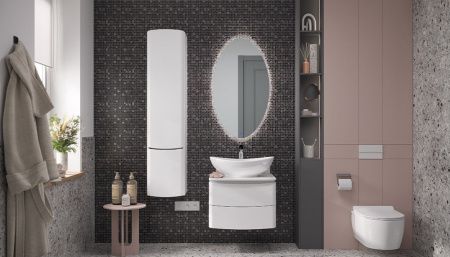 Тумба под раковину Velvex LUNA tp.LUN.60.2Y 60х50 подвесная цвет белый